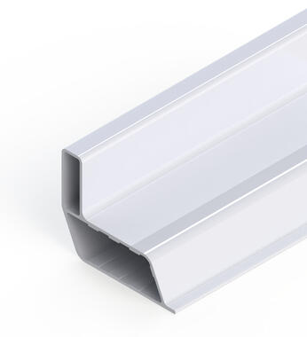 Anodized aluminium front shelf profile