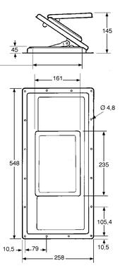 Double cab ventilator in black enamelled steel plate (2)