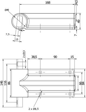 Lift Up raising system, double action, lifting torque 10 daN (2)