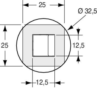 Curtain tensionning profil assembly with 12x12 mm connector ref 3110927 (2)