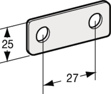 Counter plate, stainless steel (1)