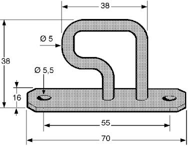 Offset ring, zinc plated steel