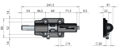 Spring loaded bolt for partition wall. (2)