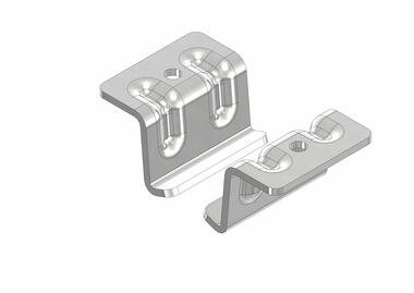 Stainless steel support brackets for fixing meat rail (1)