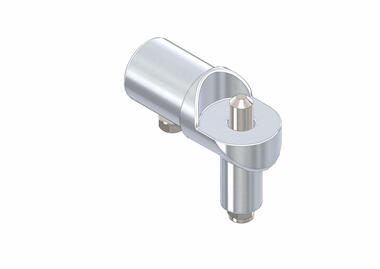 Aluminium meat rail end-connector