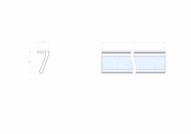 Profil zabezpieczający aluminiowy dla 801110883, 801111420 (1)