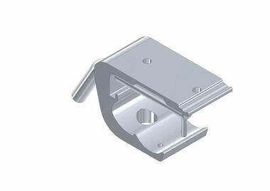 Tubular hook rail support brackets Ø60 with 45° handle (1)