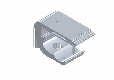 Supporto Ø60 con manico a 90° per tubo scorrimento ganci (1)