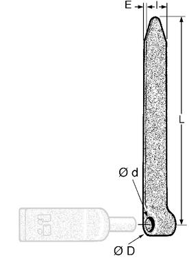 Pentures seules, acier matricé