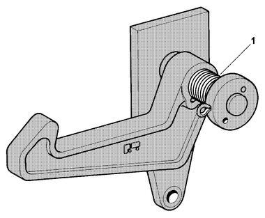 Zinc plated steel complete large model of locking bucket, as illustrated (1)