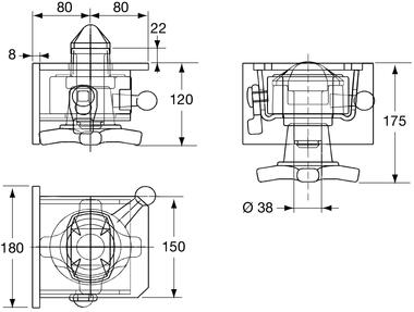 Sistema di bloccaggio per container e cassamobile in acciaio (2)