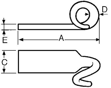 Haken Sauschwanz Form C