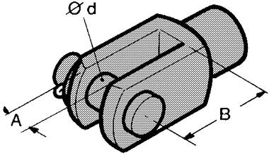 Steel rod yoke, short (2)