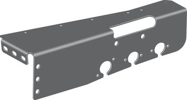 Plug support, KTL coated, to be fitted on the under bar 26C/L