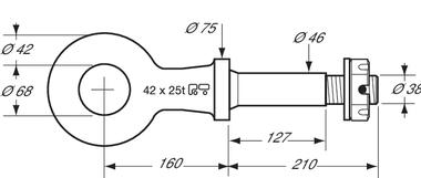 Machined BNA drawbar eye (2)