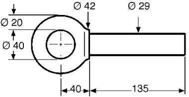 Occhione 100 grezzo non saldabile. Rm : 440 Mpa mini (2)