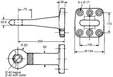 D-shape drawbar eye (2)