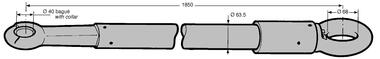 Zugstange mit Drehöse DIN/BNA, PTR = 25 t (2)