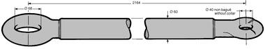 Barre de traction à anneaux BNA/DIN fixes (2)