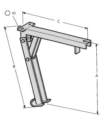 Vérin de stabilisation galvanisé (2)