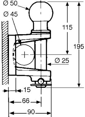 Chape 93 R, visserie fournie (*) (2)