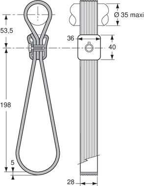 Uchwyt PVC antracytowy (2)