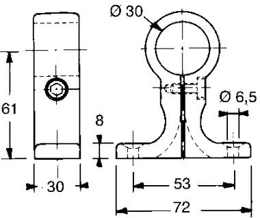 Support, aluminium époxy gris foncé (2)