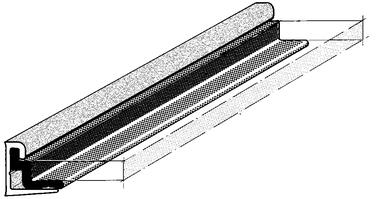 Profil z PVC czarny