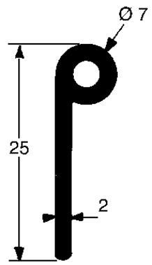 Joint EPDM Ø7 mm - 25 mm x 50 m (1)