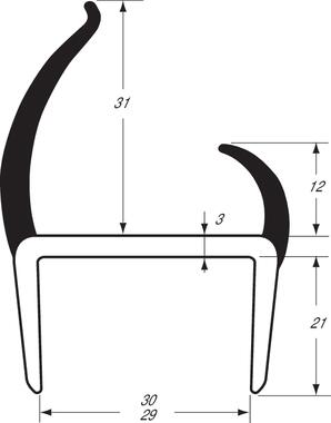 Dual-hardness PVC