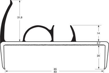 Dual-hardness PVC