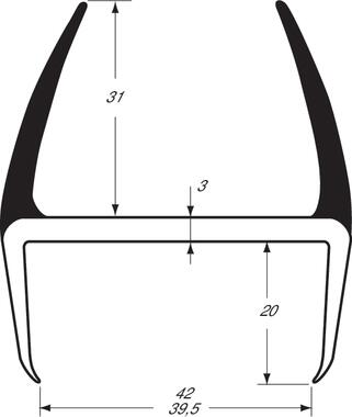 Joint PVC bi-dureté 39,5-42 mm (1)