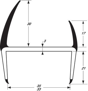 PVC-Dichtung, hart/weich, grau/grau (1)