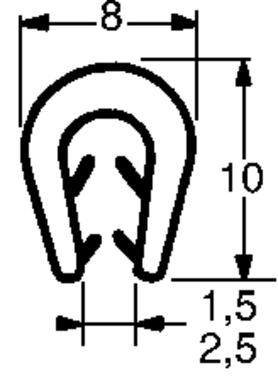 Clips: EPDM rígido y labios flexibles