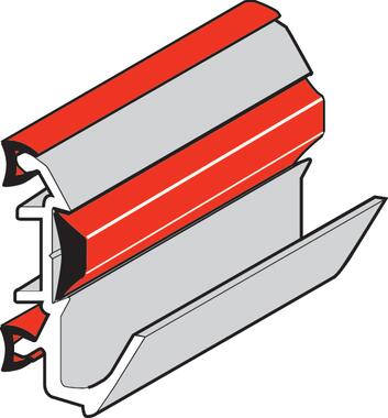 Anodized aluminium gutter profile