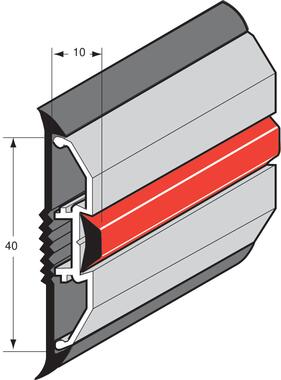 Profil aluminium anodisé incolore