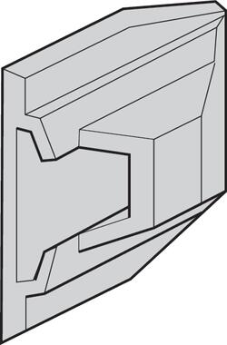 Anodized aluminium end finisher