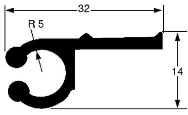 Kederschienenprofil, Rohaluminium