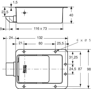 Cerradura de maletero, acero inox, con cerradero (2)