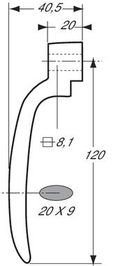 Chrome plated zinc alloy inside handle (2)