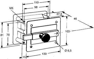 Cerradura con llave (2)