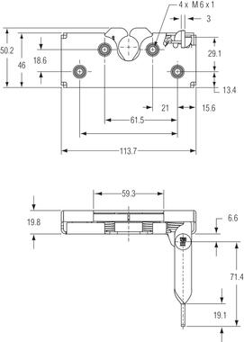 Left hand double rotor latch (2)