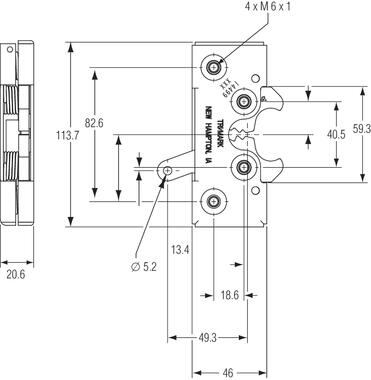 Serrure rotative double à 2 positions (2)