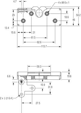 Serrure rotative double à 2 positions (2)