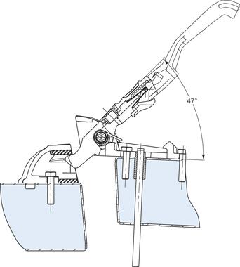 Single point lock, grey epoxy aluminium with catch, without barrel (2)