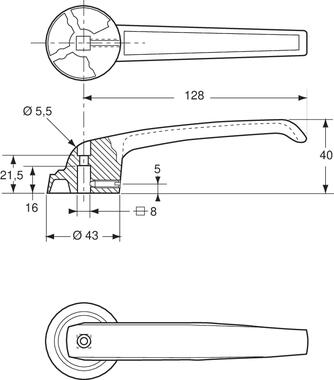 Black epoxy zinc alloy inside handle (2)