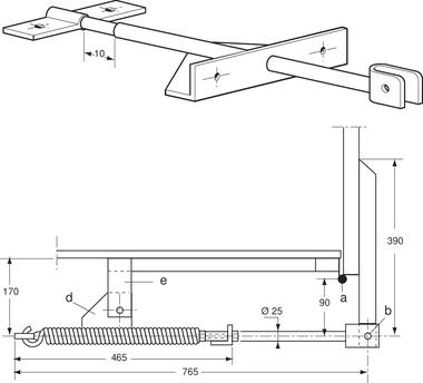 Ressort avec patte de fixation pour 0844892 (2)