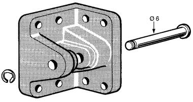 Grey glassfibre polyamide bracket