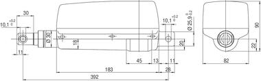 Attuatore elettrico Forza 2000 N - corsa 200mm - Tensione 24 V (2)