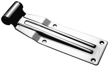 Stainless steel hinge with self-lubricating bushes, for max